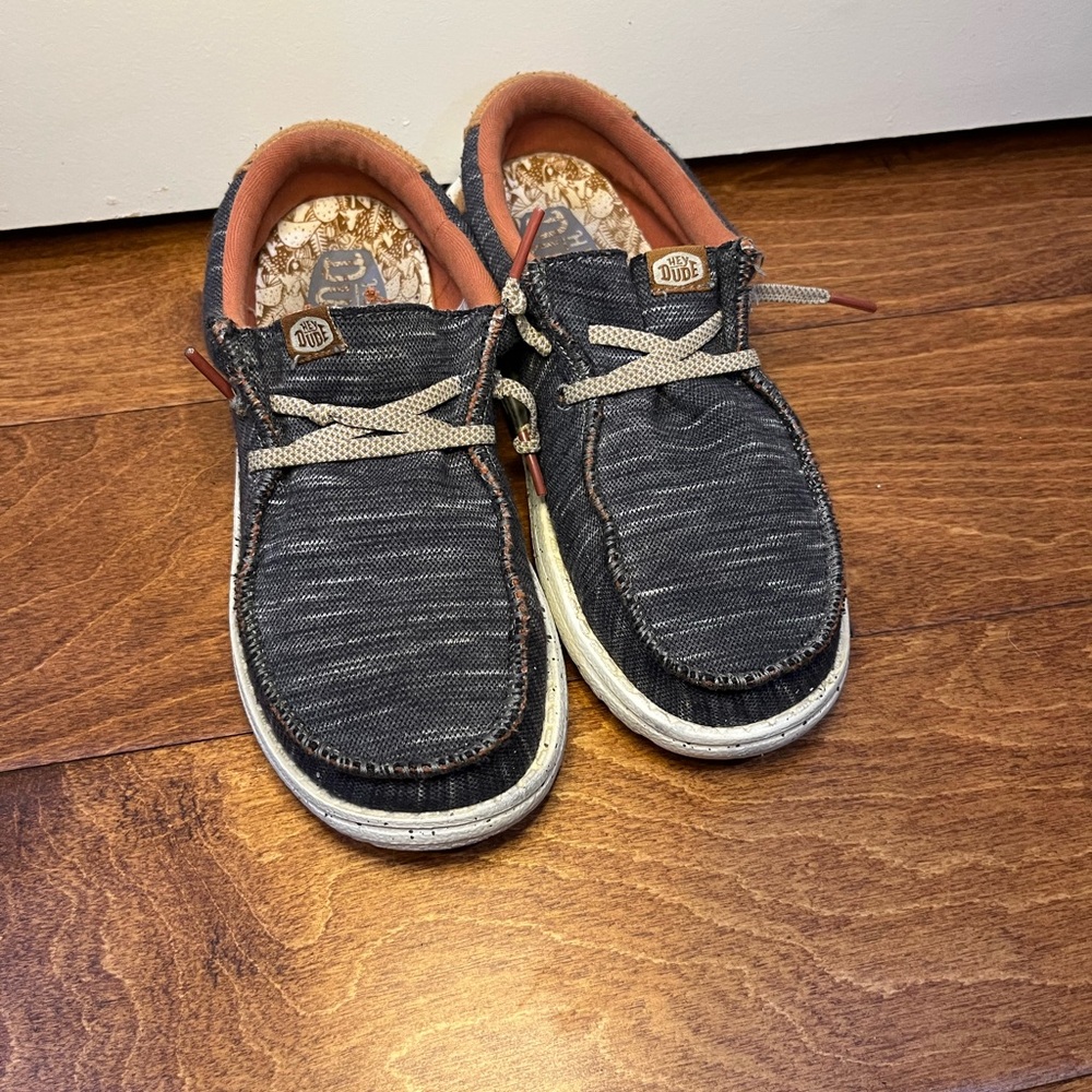 Hey Dude Kids' Charcoal Moccasins